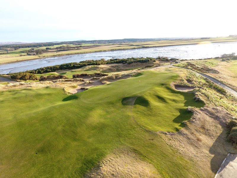 6th Hole aerial shot of green
